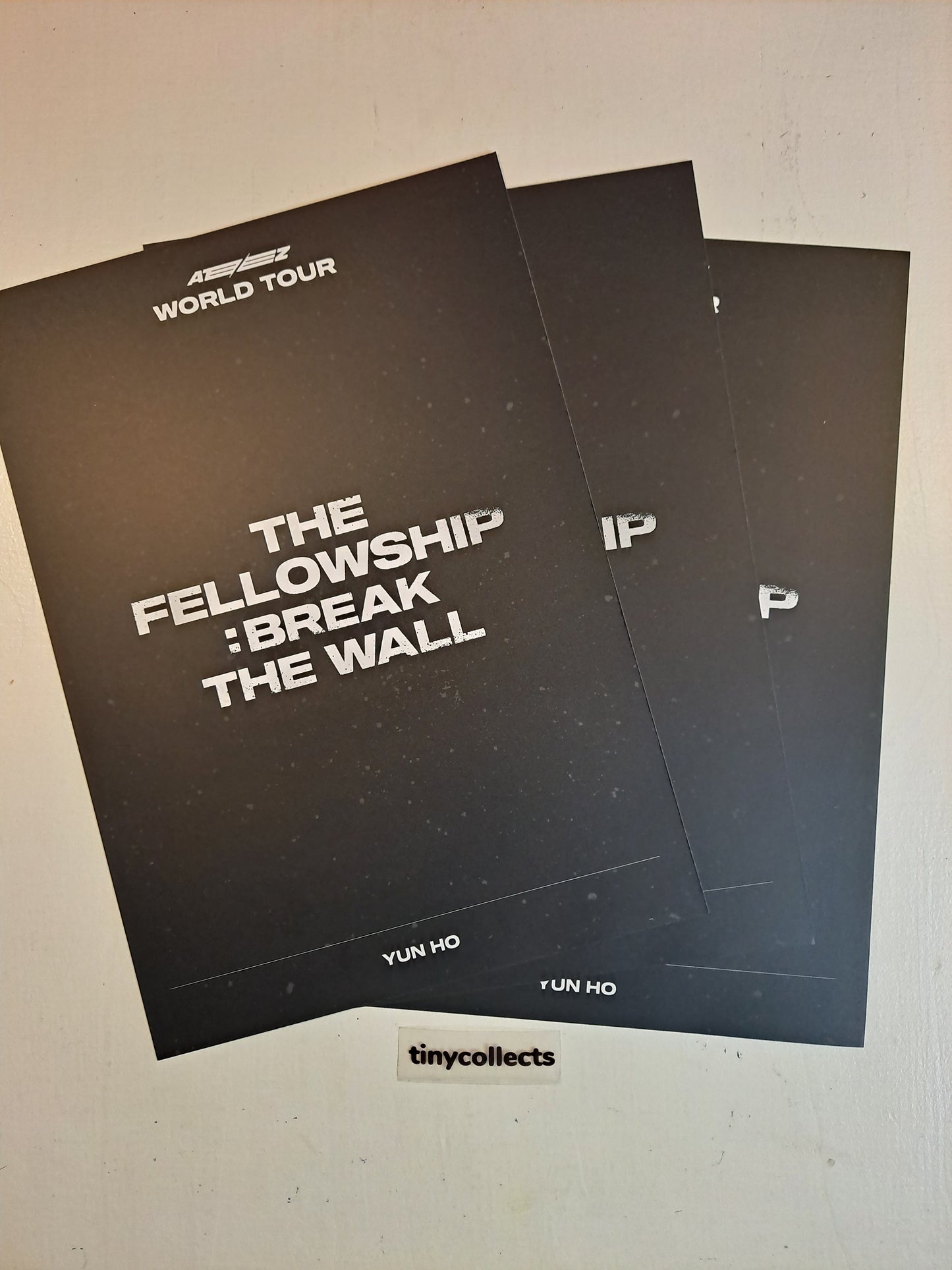 Yunho Poster set The Fellowship: Break the Wall Tour MD ATEEZ