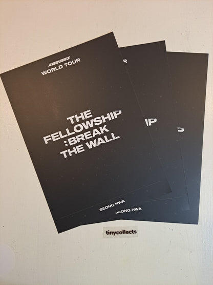 Seonghwa Poster set The Fellowship: Break the Wall Tour MD ATEEZ