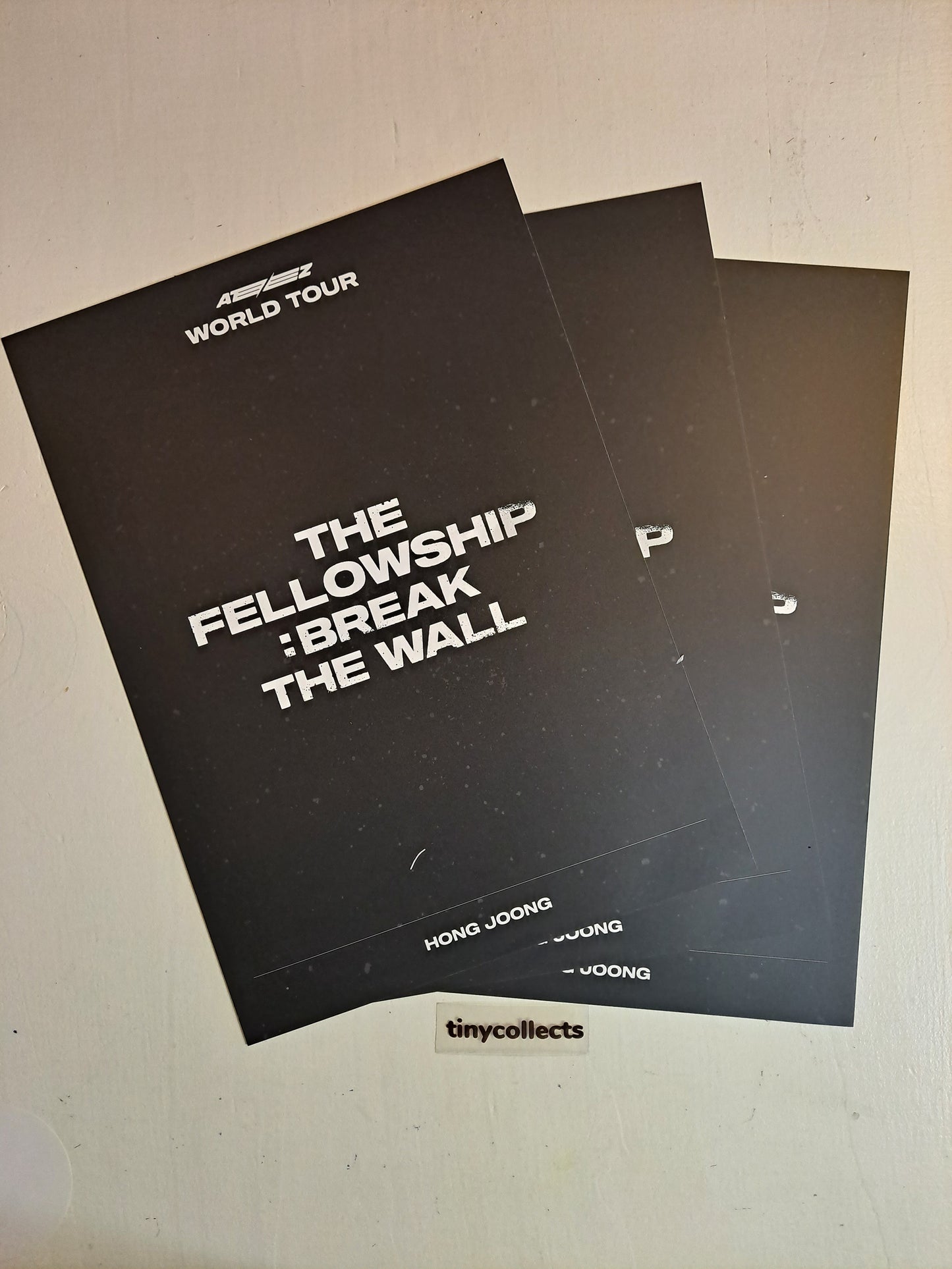 Hongjoong Poster set The Fellowship: Break the Wall Tour MD ATEEZ