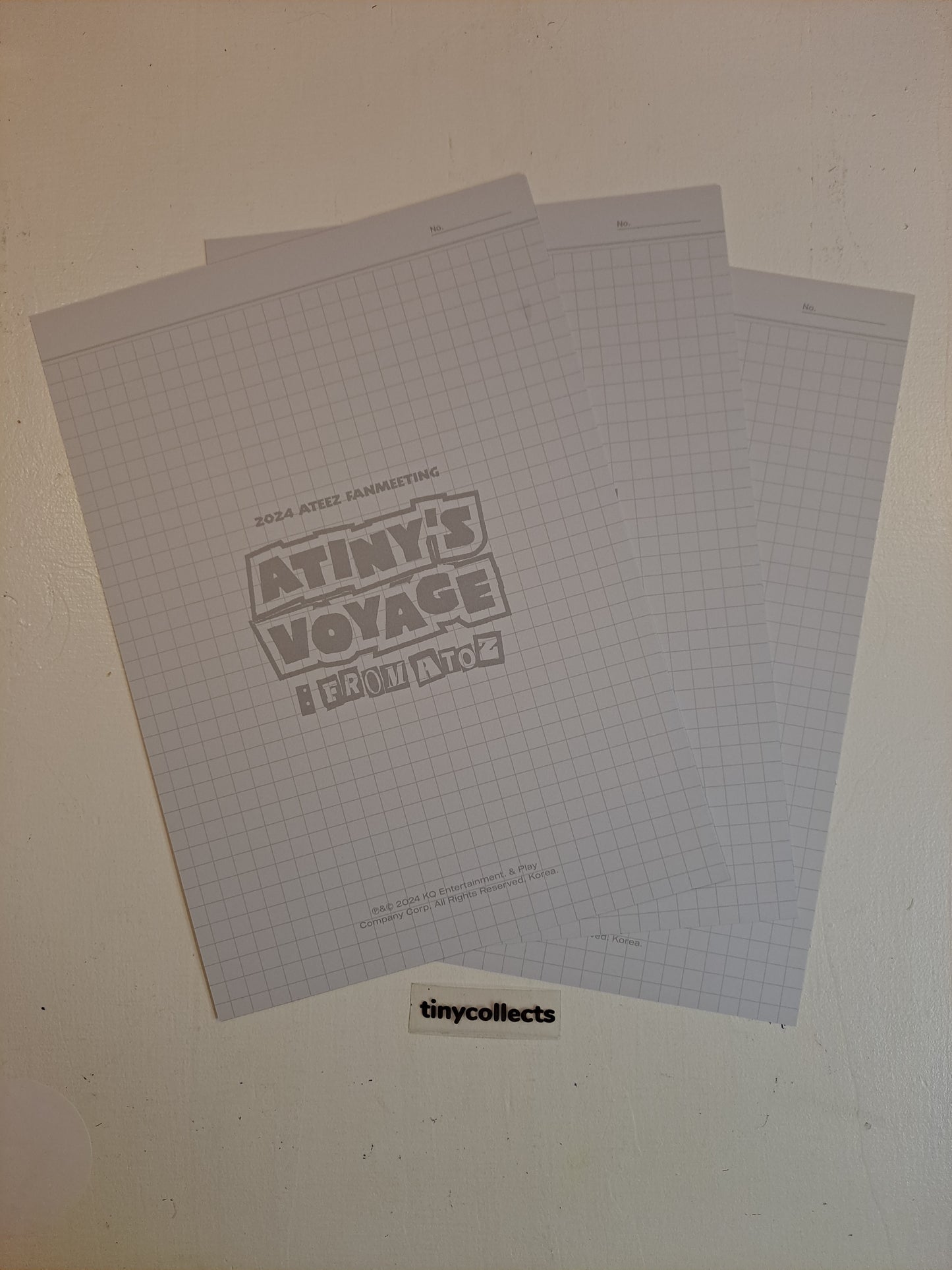 Wooyoung Poster set Atiny's Voyage: From A to Z MD ATEEZ