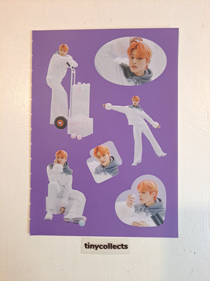 Wooyoung Sticker sheet set Winter Special MD: Snowman Factory ATEEZ