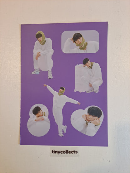 San Sticker sheet set Winter Special MD: Snowman Factory ATEEZ