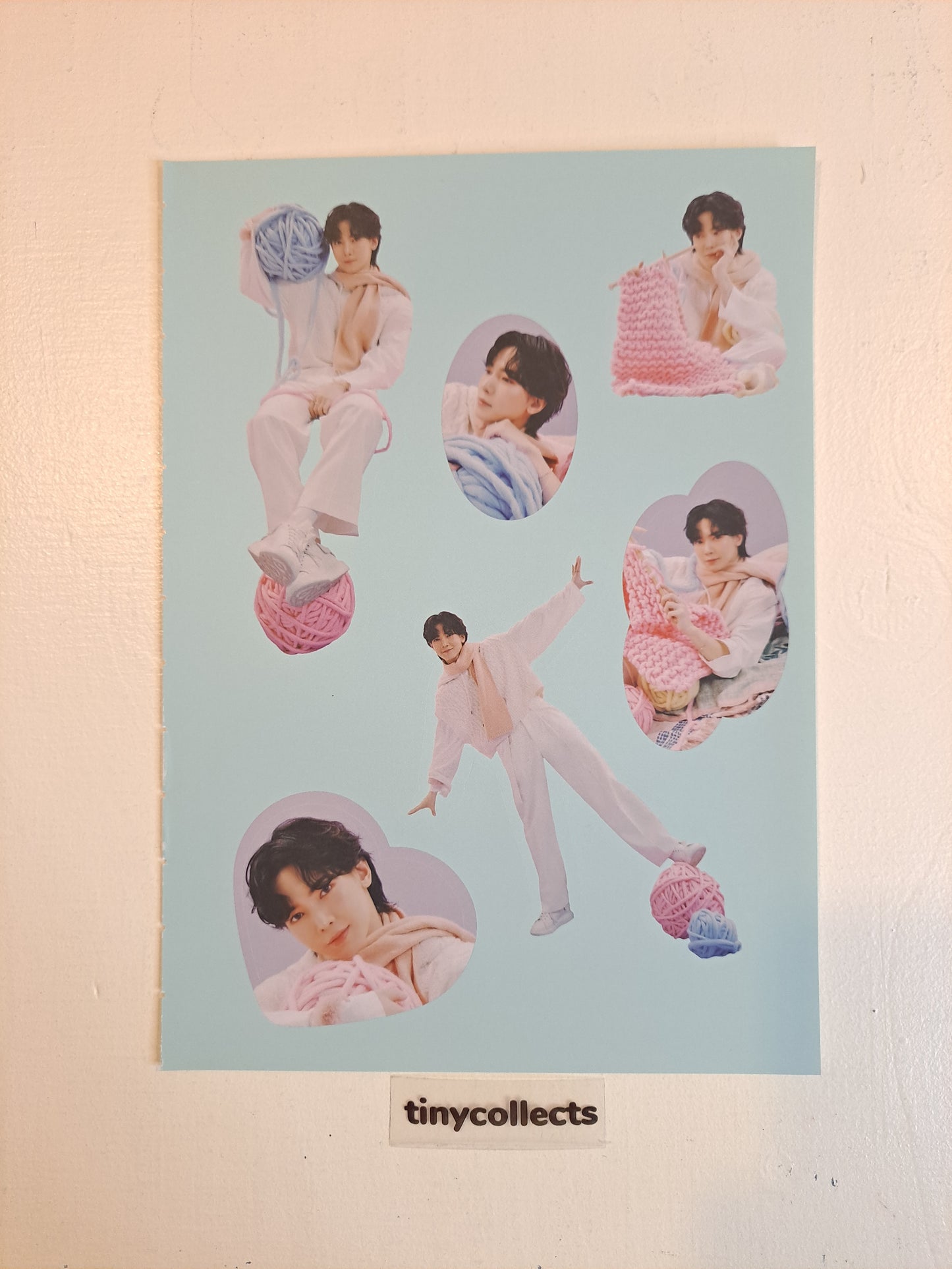 Yeosang Sticker sheet set Winter Special MD: Snowman Factory ATEEZ