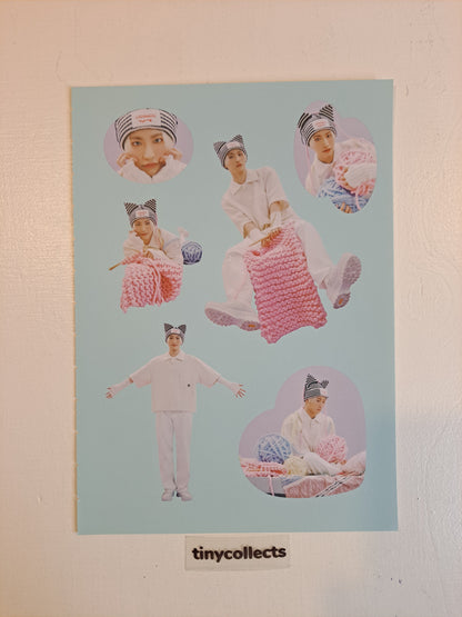 Seonghwa Sticker sheet set Winter Special MD: Snowman Factory ATEEZ