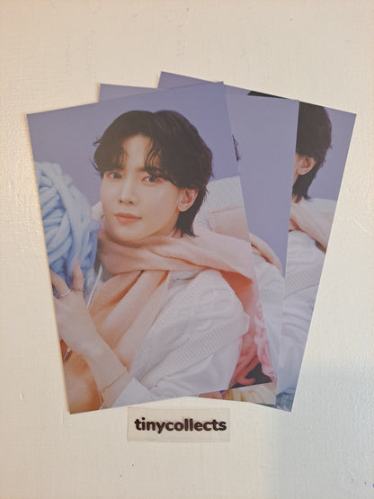 Yeosang Postcard set Winter Special MD: Snowman Factory ATEEZ