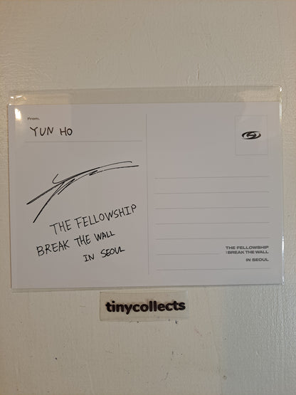 Yunho Postcard Blu-ray incl. The Fellowship: Break The Wall in Seoul Tour ATEEZ
