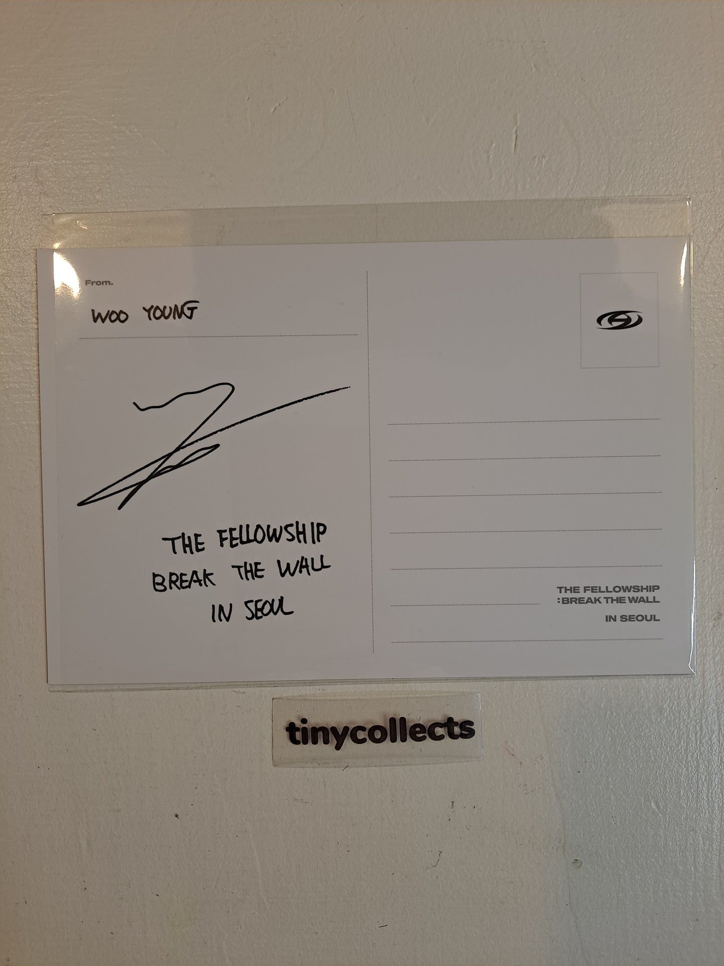 Wooyoung Postcard Blu-ray incl. The Fellowship: Break The Wall in Seoul Tour ATEEZ