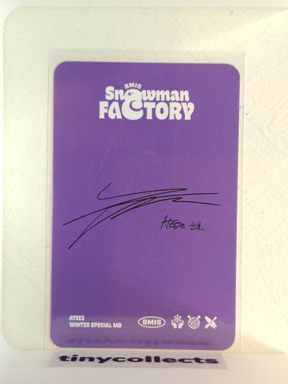 Yunho Soundwave pob Snowman Factory MD ATEEZ
