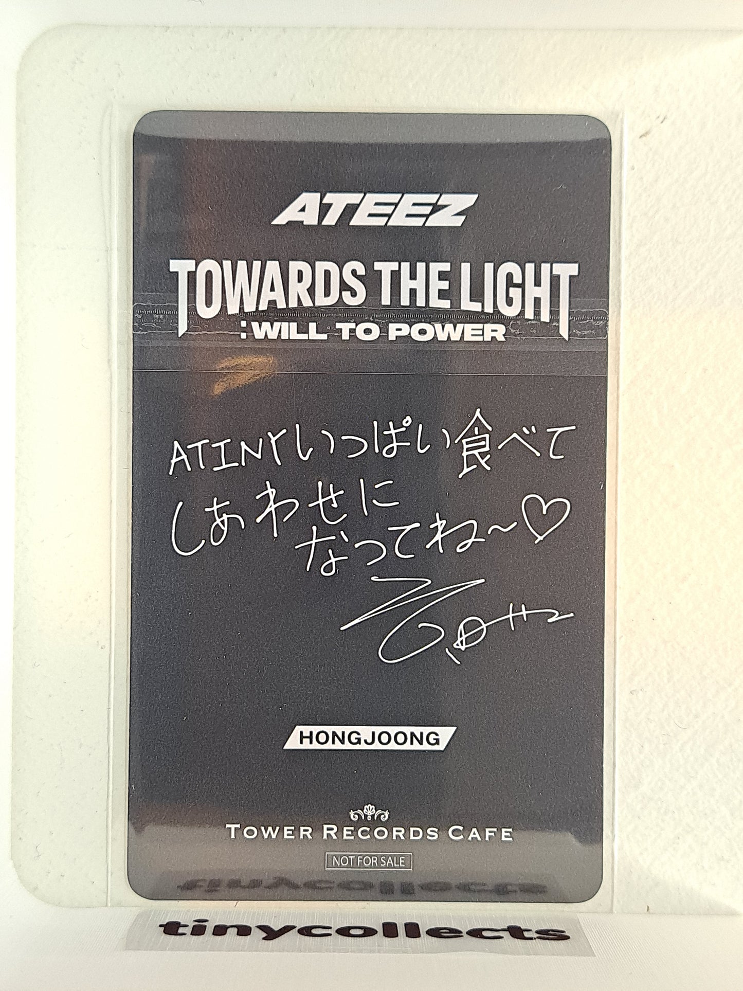 Hongjoong Tower Records Cafe benefit round 2 Towards The Light: Will to Power Tour ATEEZ