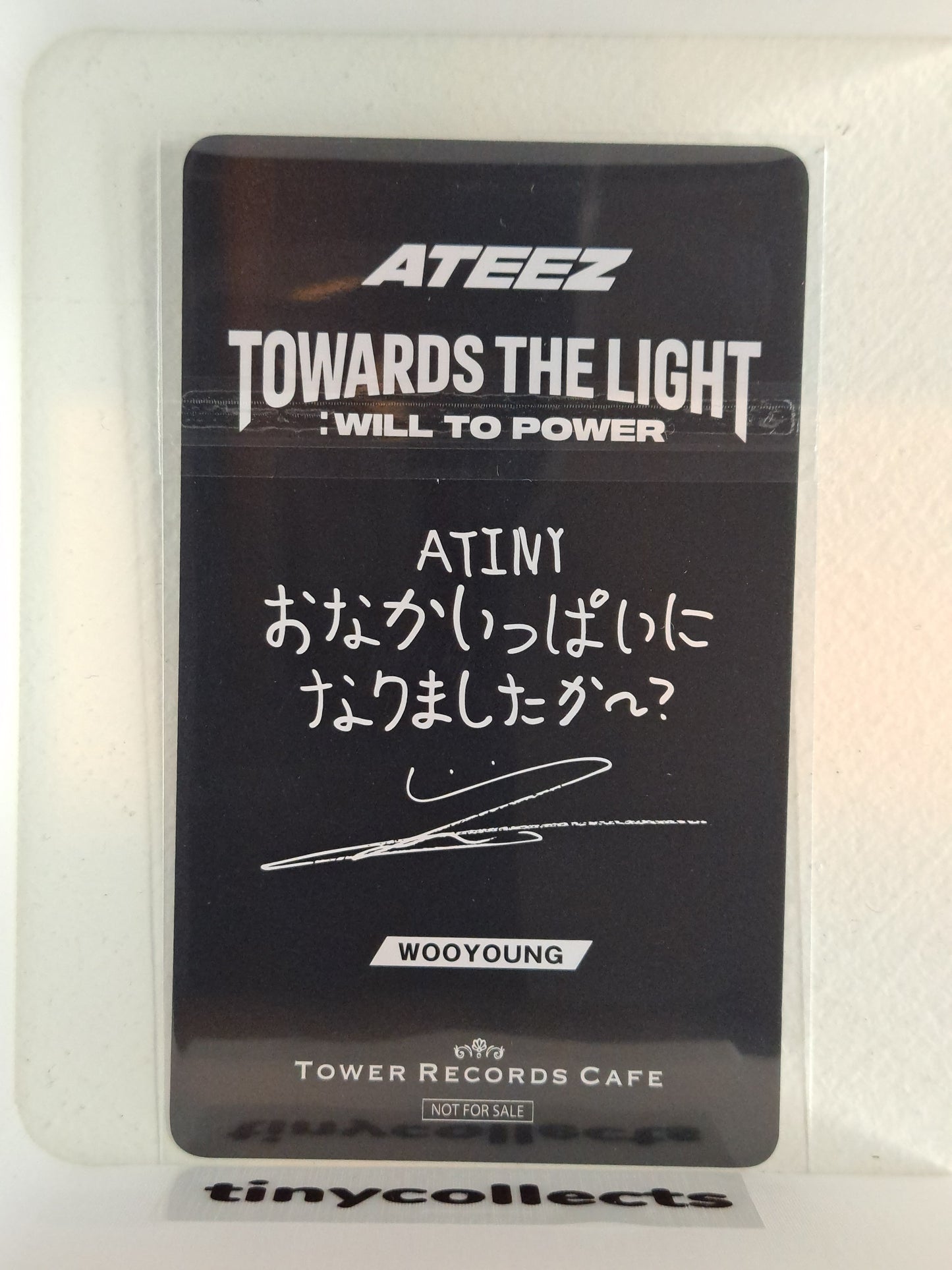 Wooyoung Tower Records Cafe benefit round 2 Towards The Light: Will to Power Tour ATEEZ