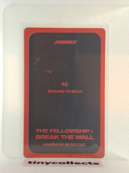 Yunho Sailor Soundcheck benefit Break the Wall Anchor in Seoul tour ATEEZ