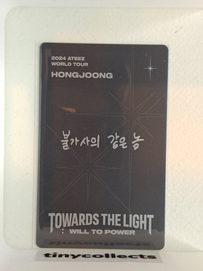 Hongjoong Playcode incl. Towards The Light: Will to Power Tour ATEEZ