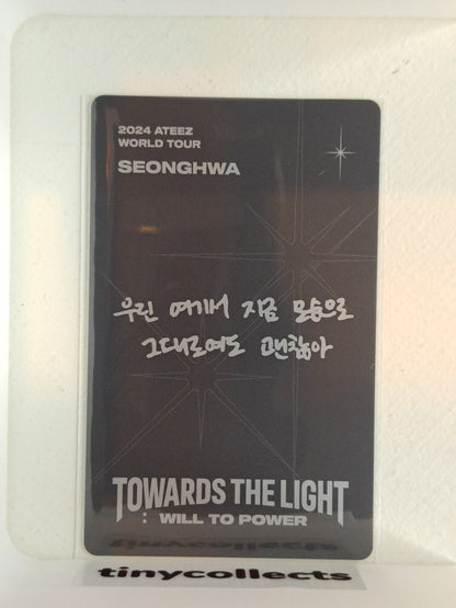 Seonghwa Playcode incl. Towards The Light: Will to Power Tour ATEEZ