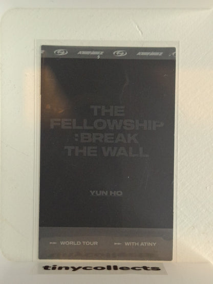Yunho Photo set incl. MD The Fellowship: Break the Wall Tour ATEEZ
