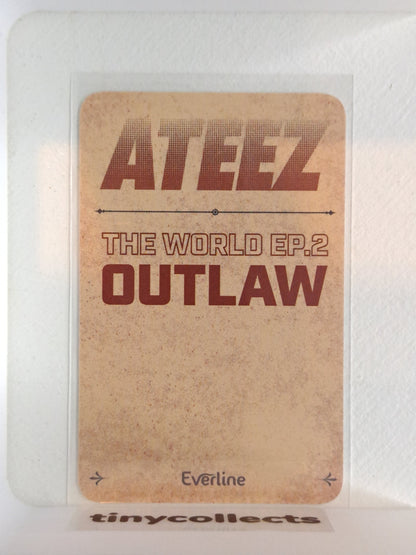 Mingi Everline pop-up Stamp Rally Outlaw ATEEZ