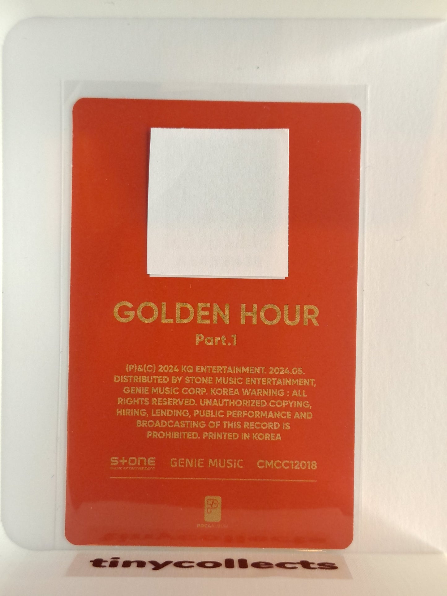 Yunho Poca incl. ver. QR Golden Hour part 1
