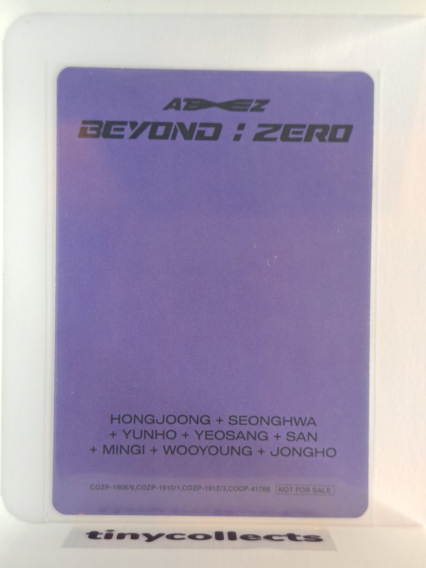 Jongho Album incl. ver. B Beyond: Zero Japanese ATEEZ