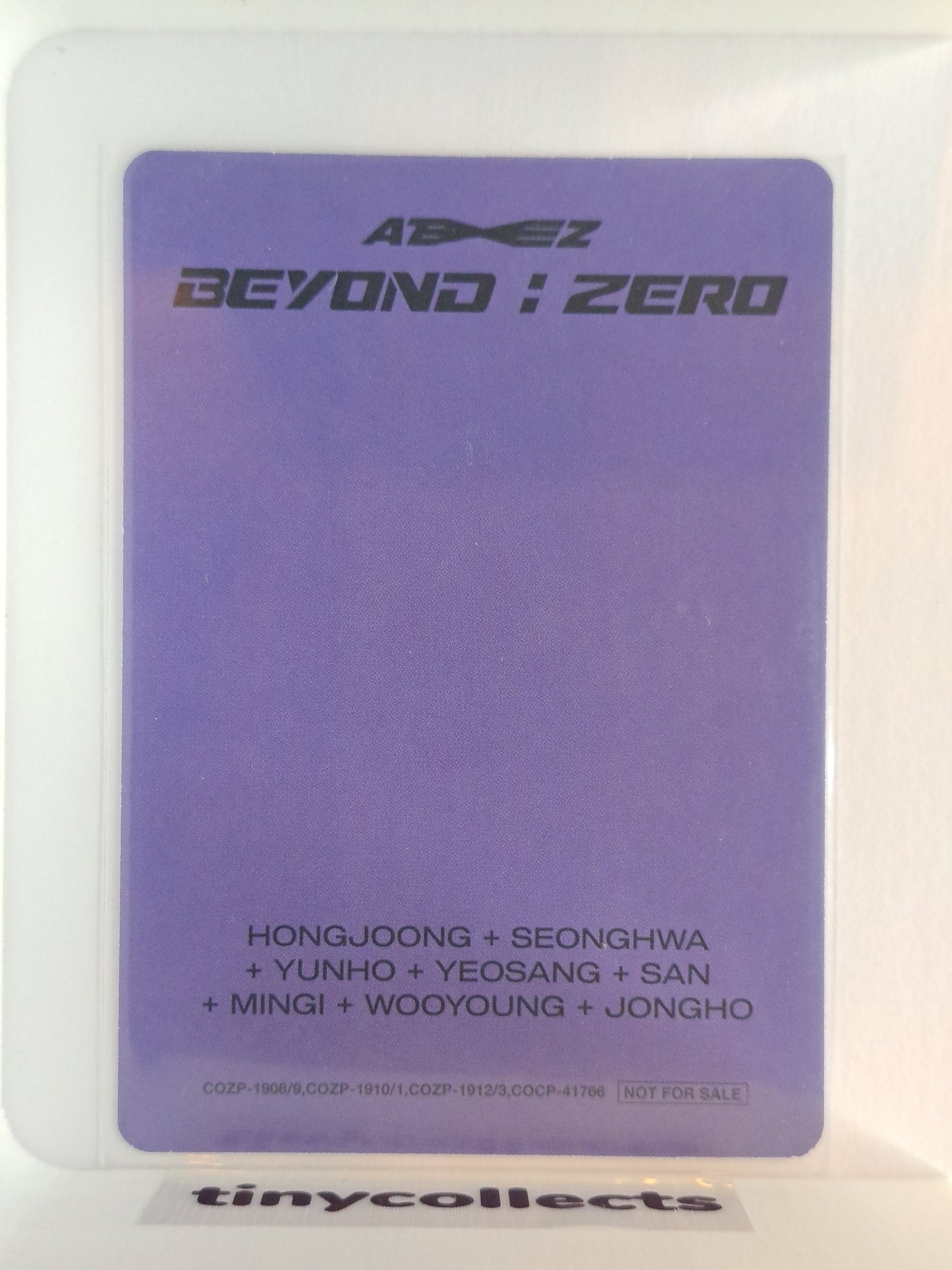 Mingi Album incl. ver. B Beyond: Zero Japanese ATEEZ