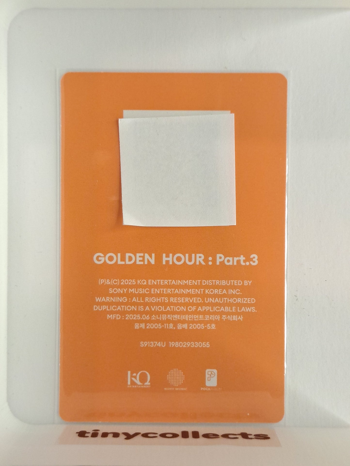 Yeosang Poca incl. QR ver. 1 Golden Hour part 3