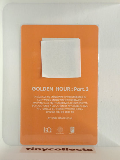 Yeosang Poca incl. QR ver. 1 Golden Hour part 3