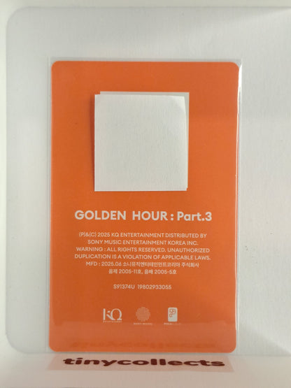 Seonghwa Poca incl. QR ver. 2 Golden Hour part 3