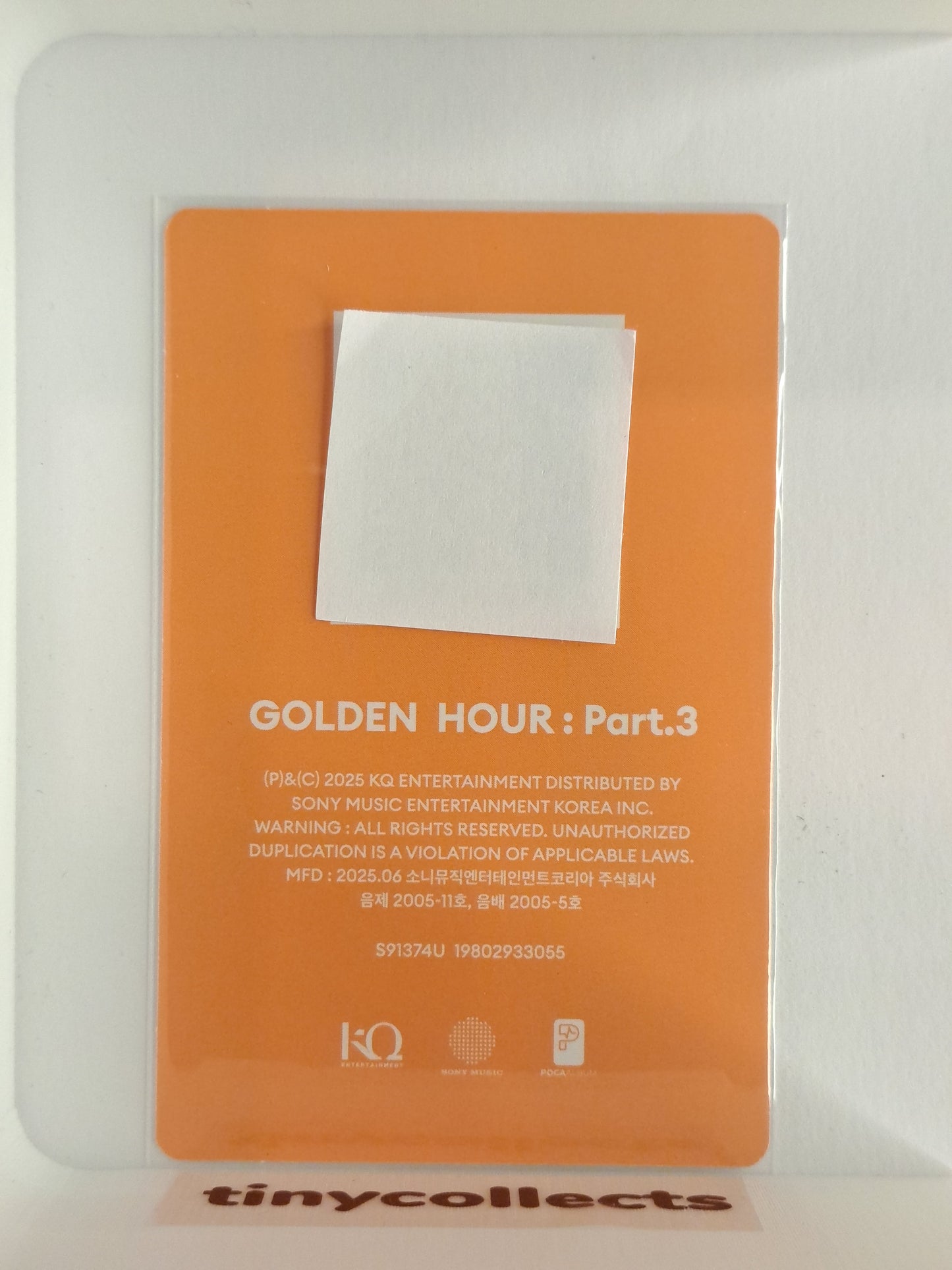 Yeosang Poca incl. QR ver. 2 Golden Hour part 3