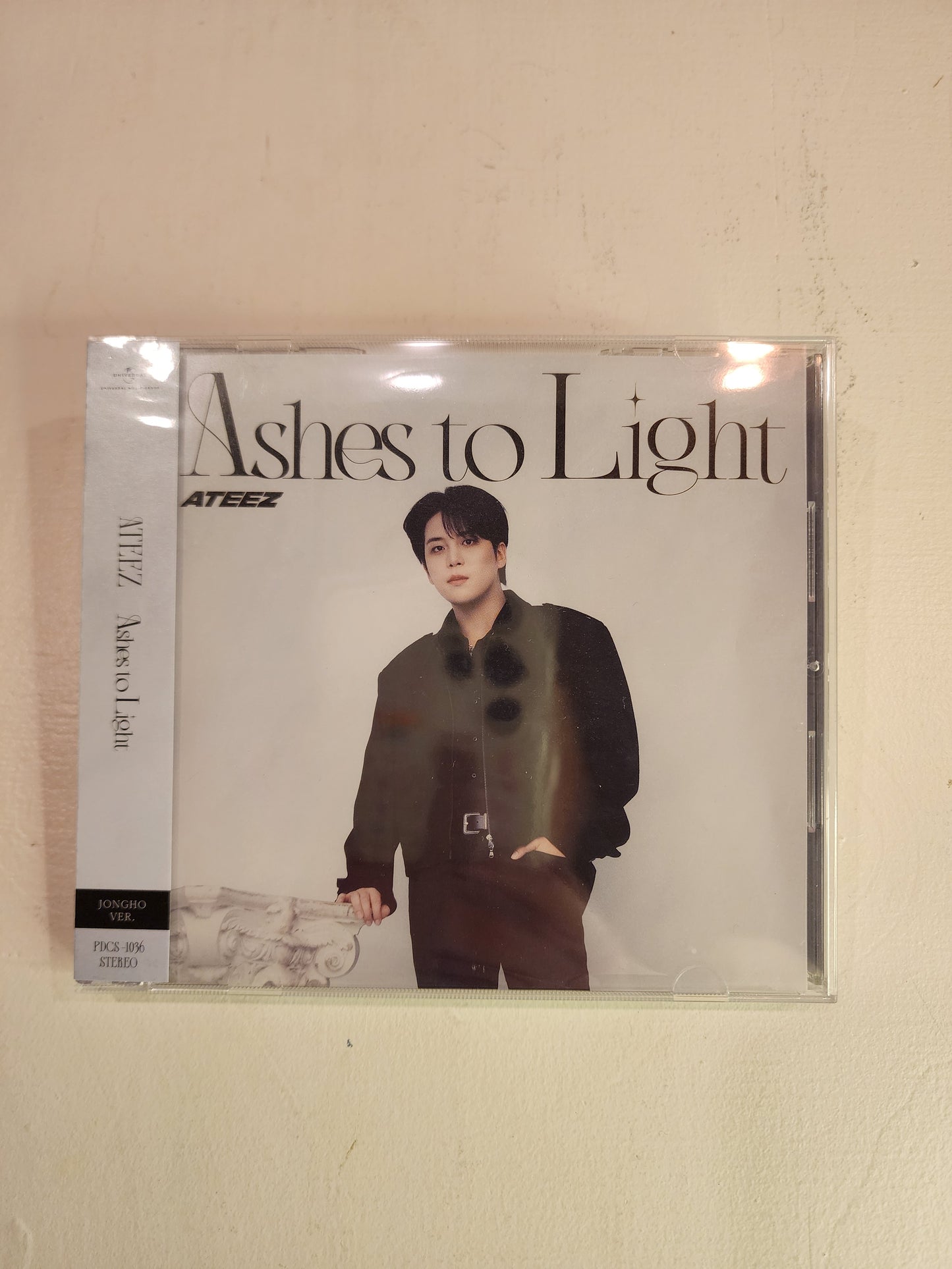 Unsealed Jongho Jewel Case album Ashes to Light Japan ATEEZ