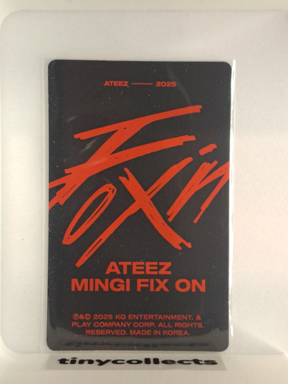 Mingi Fixon pop-up Trading Card ver. 6 ATEEZ