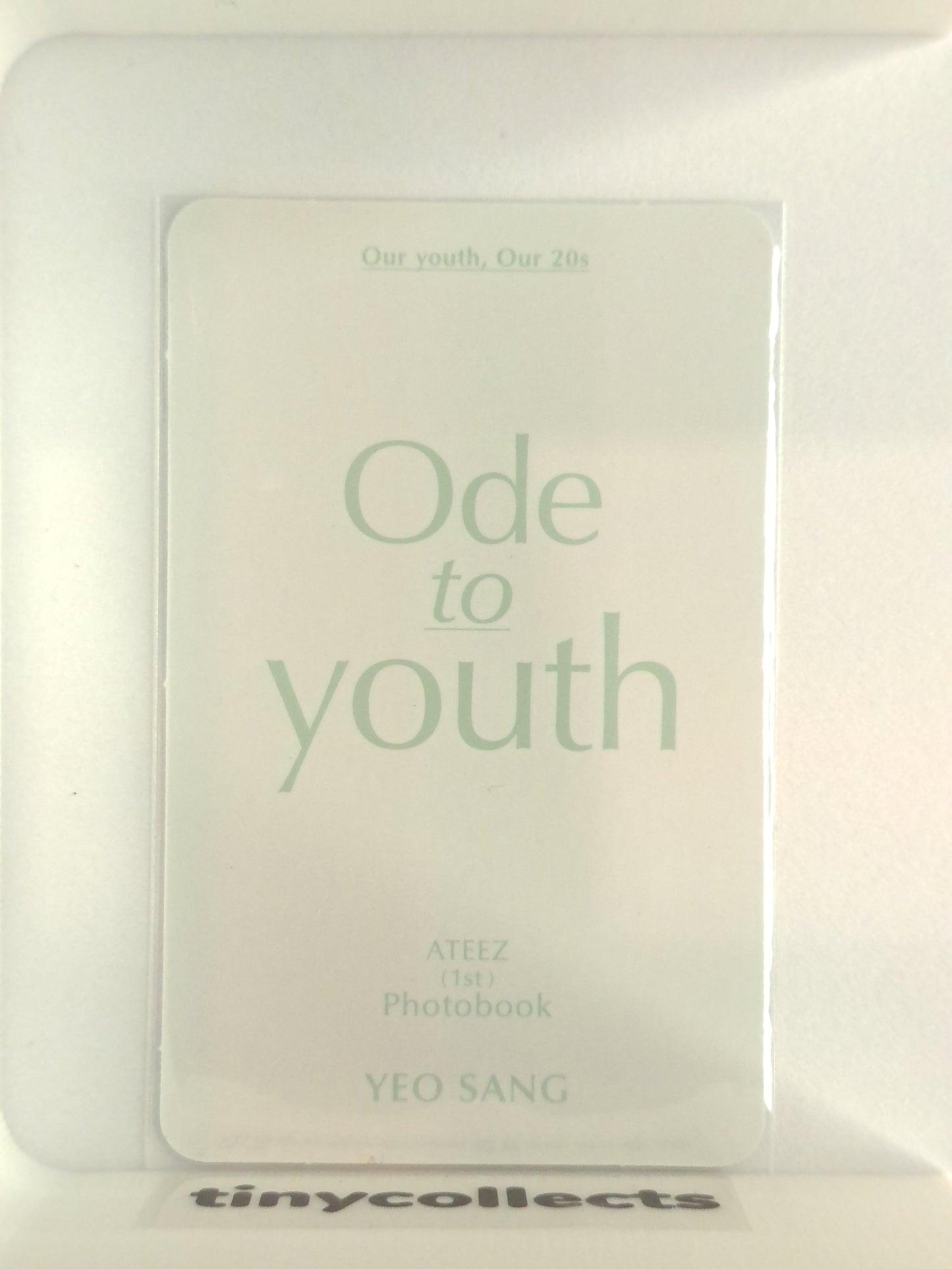 Yeosang Ode To Youth incl. First Photobook ATEEZ