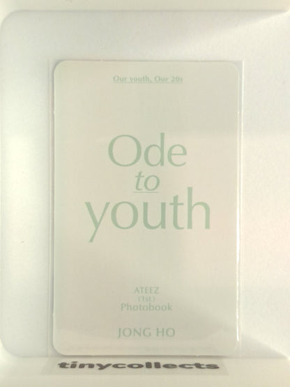 Jongho Ode To Youth incl. First Photobook ATEEZ