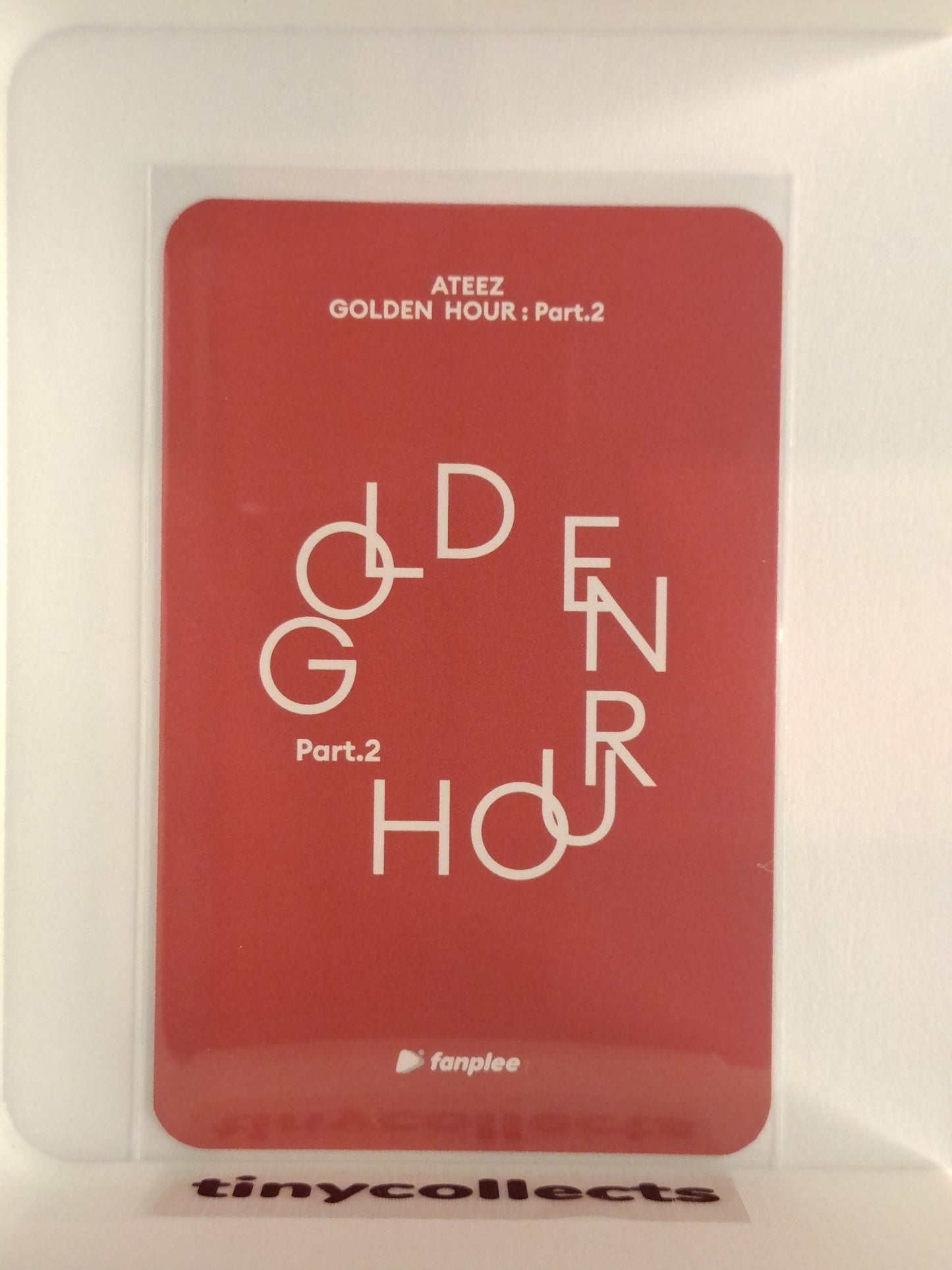 Hongjoong Fanplee 1.1 Lucky Draw IOMT ver. Golden Hour part 2 ATEEZ