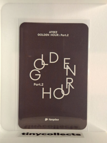 Yeosang Fanplee 1.2 Lucky Draw 붕어빵 ver. Golden Hour part 2 ATEEZ