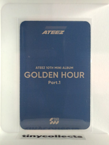 Wooyoung Soundwave 2.0 안경 ver. fansign benefit Golden Hour Part.1 ATEEZ