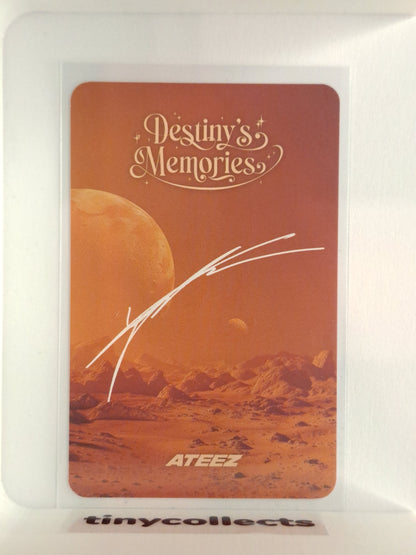 Yunho Trading Card 1 Destiny's Memories ATEEZ