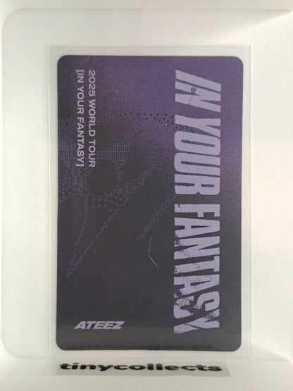 Yunho Trading card 5 merch In Your Fantasy tour ATEEZ