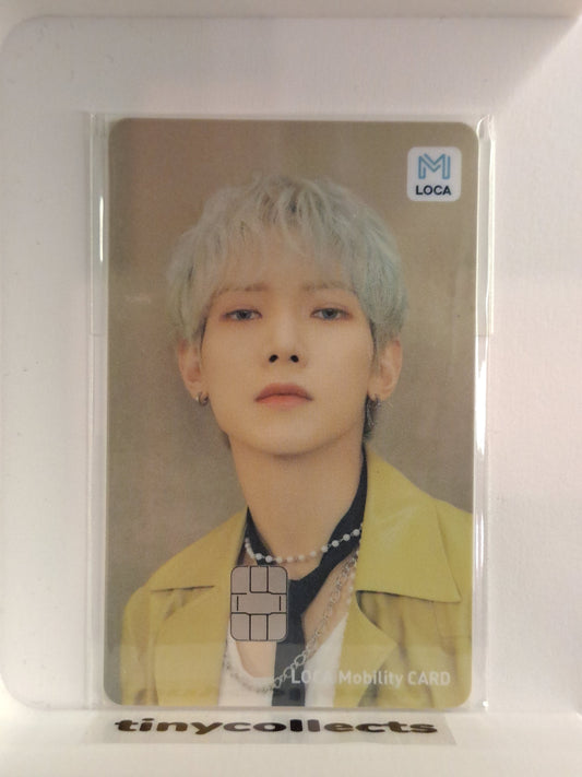 Yeosang transit card Loca Mobility collab The World Ep.1: Movement ATEEZ