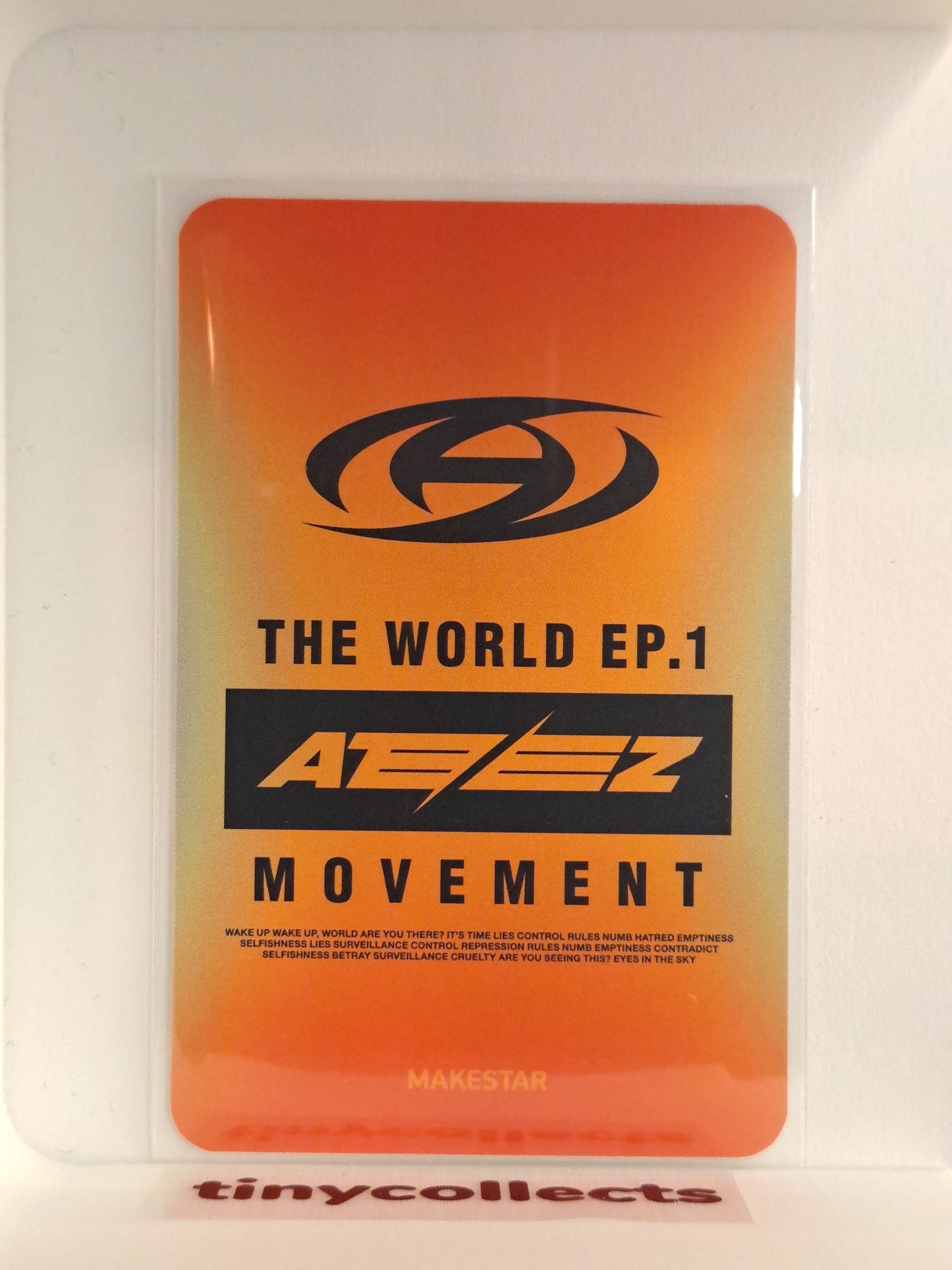 San Makestar 2.0 Cafe Staff ver. patbingsu event benefit The World Ep 1: Movement ATEEZ