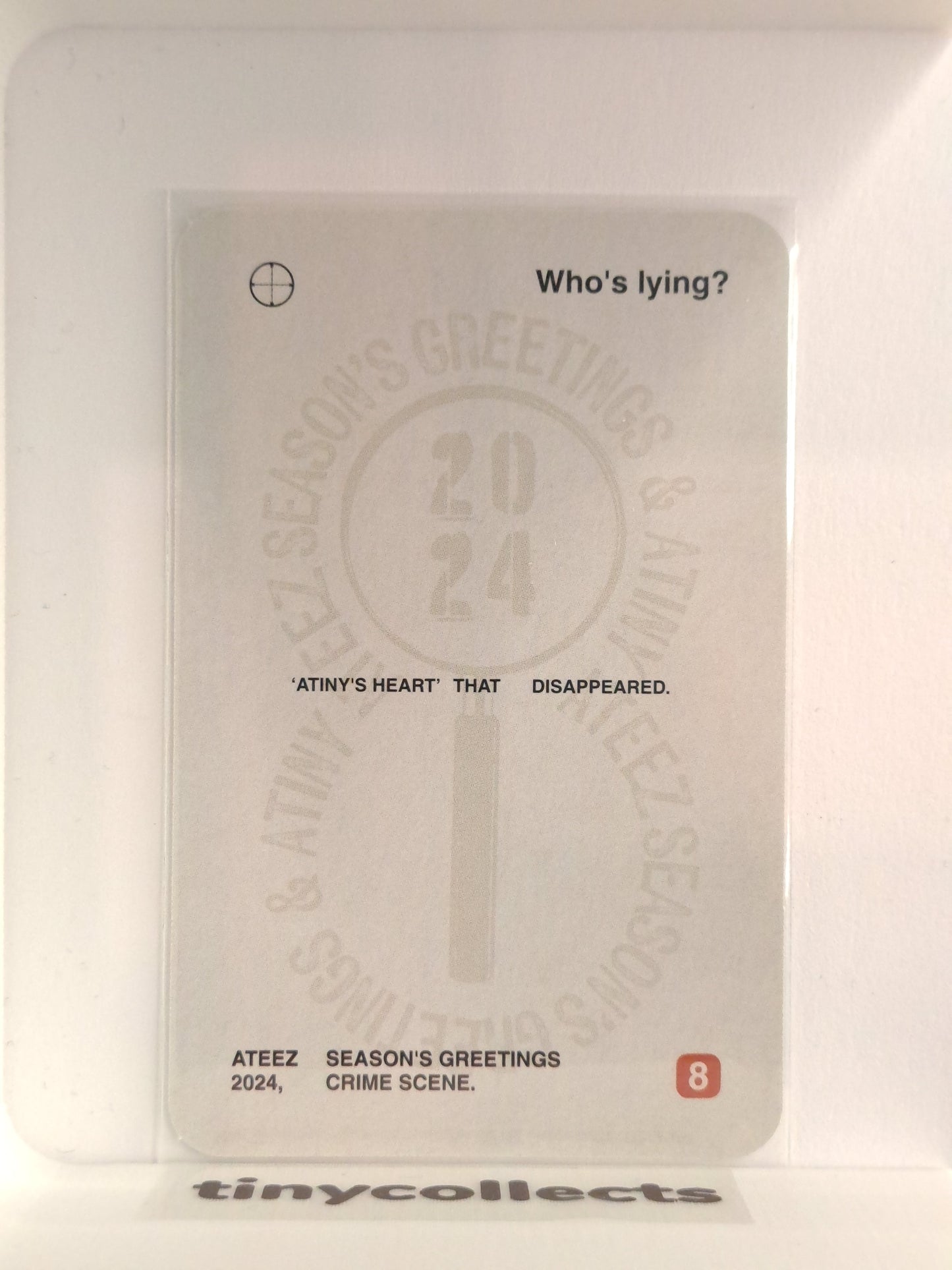 Jongho 2024 Season's Greetings YES24 POB ATEEZ