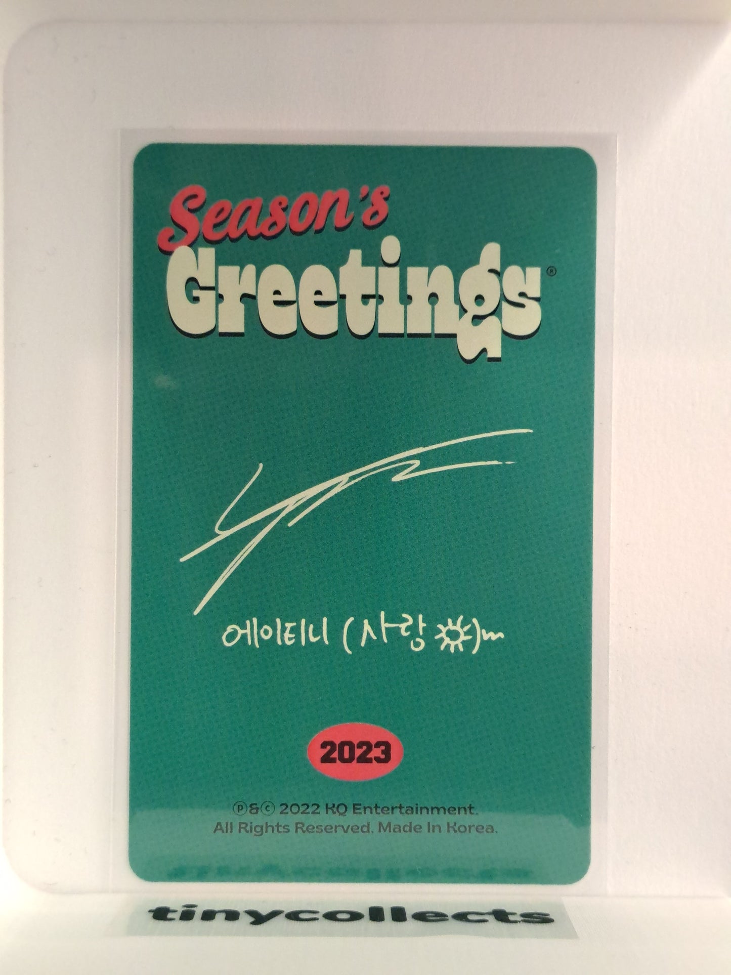 Yunho 2023 Season's Greetings incl. B ver. ATEEZ