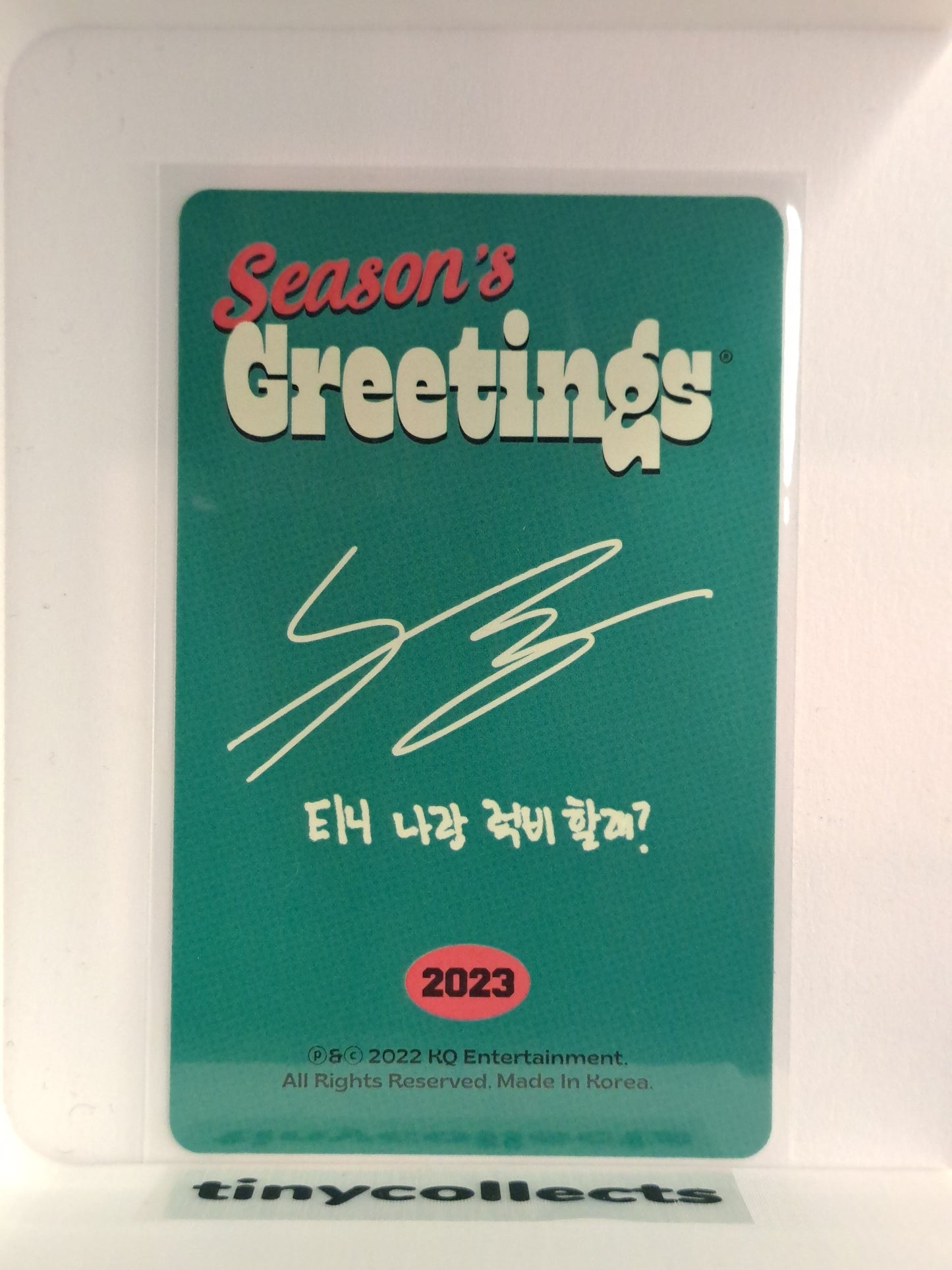 Mingi 2023 Season's Greetings incl. B ver. ATEEZ
