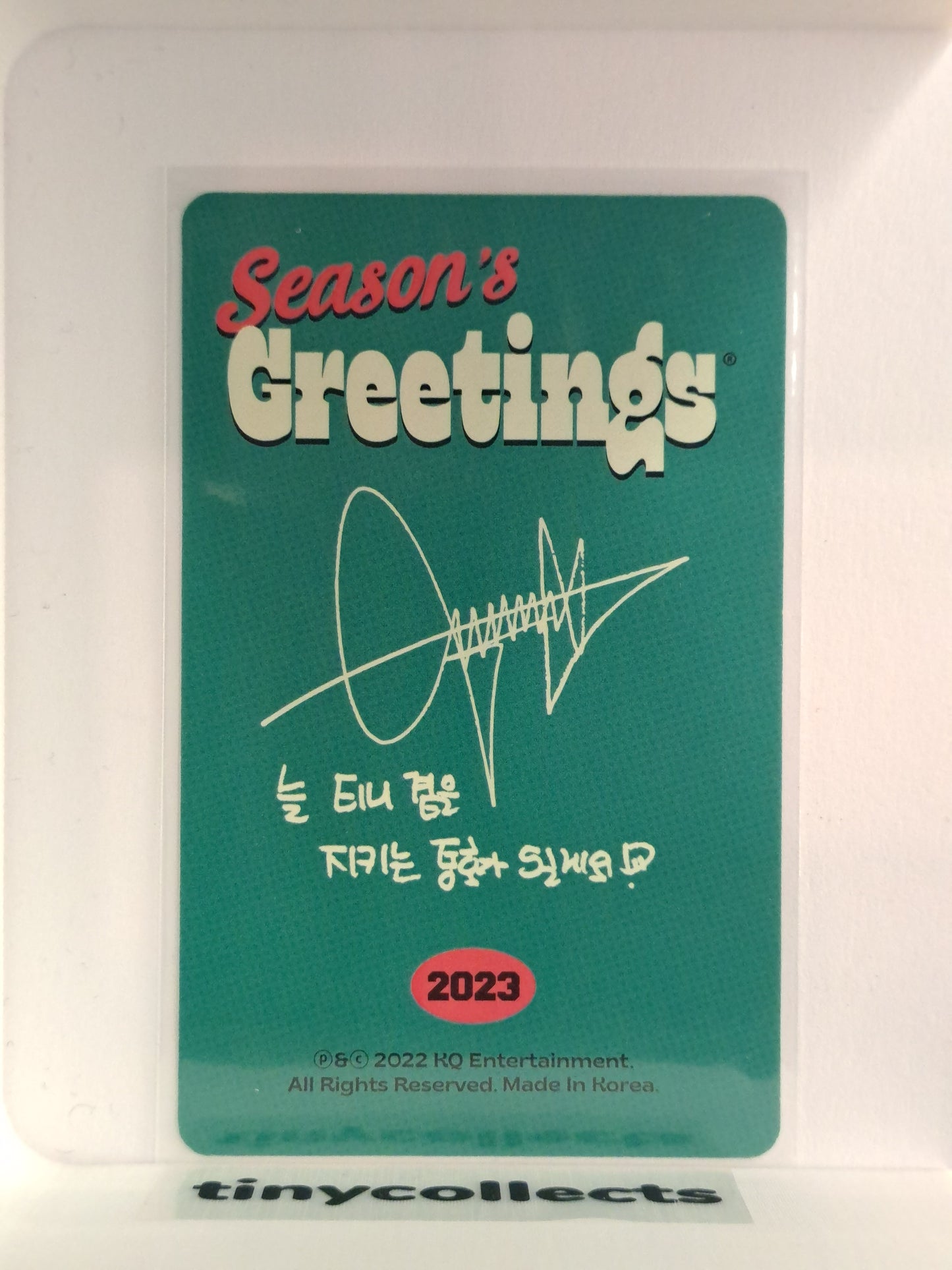 Jongho 2023 Season's Greetings incl. B ver. ATEEZ