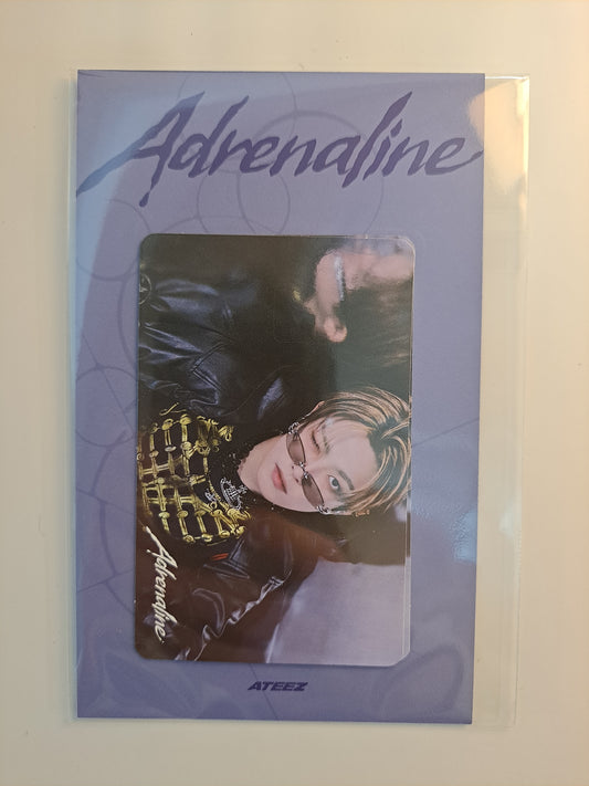 Hongjoong Card Cover Sticker Soundwave Pop-up merch Golden Hour part 4 ATEEZ