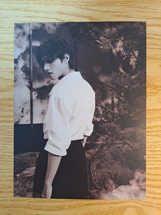 Wooyoung Mini Poster incl. Soundwave Pop-up merch Golden Hour part 4 ATEEZ