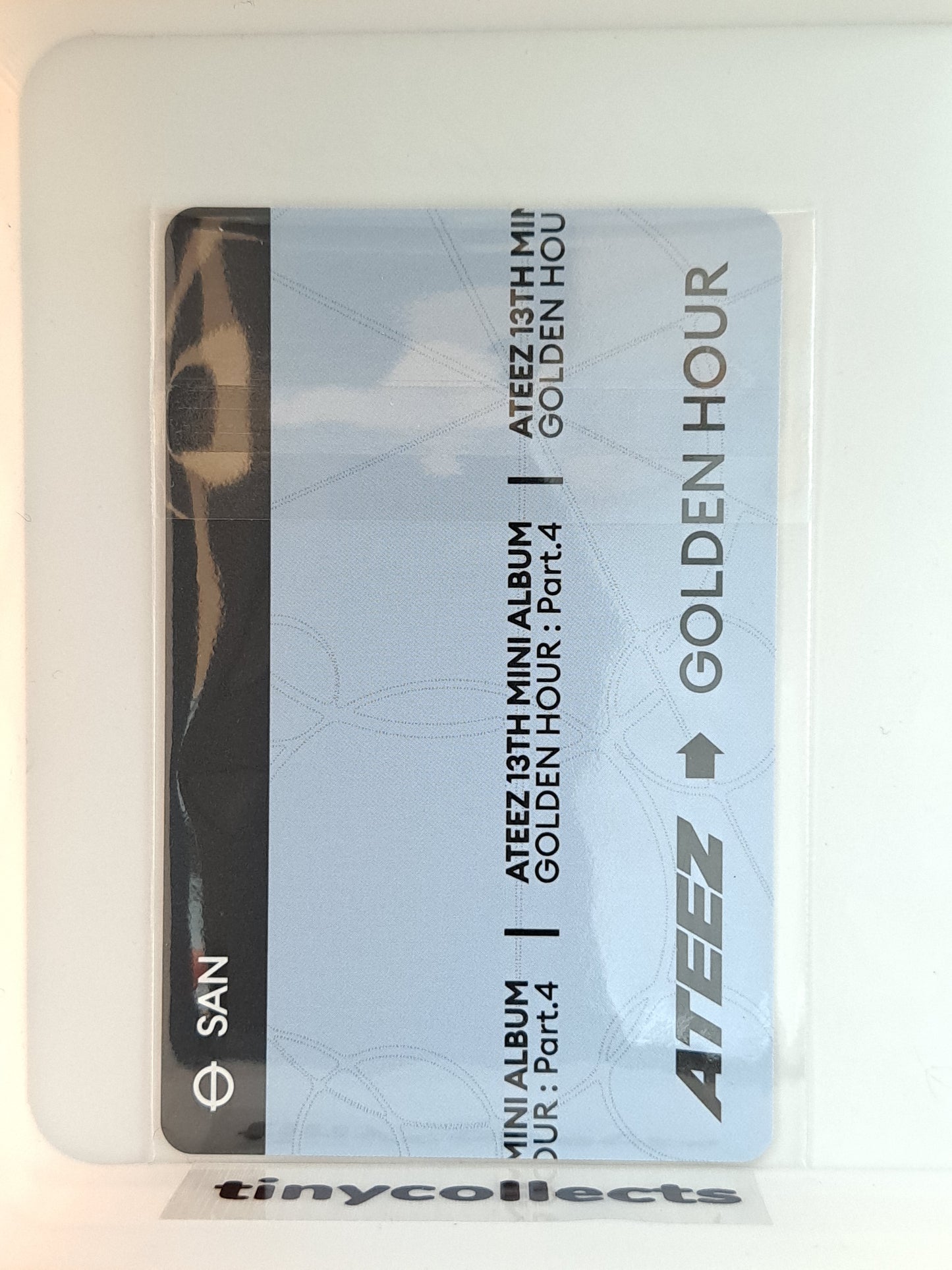 San PVC Photocard Holder Soundwave Pop-up merch Golden Hour part 4 ATEEZ