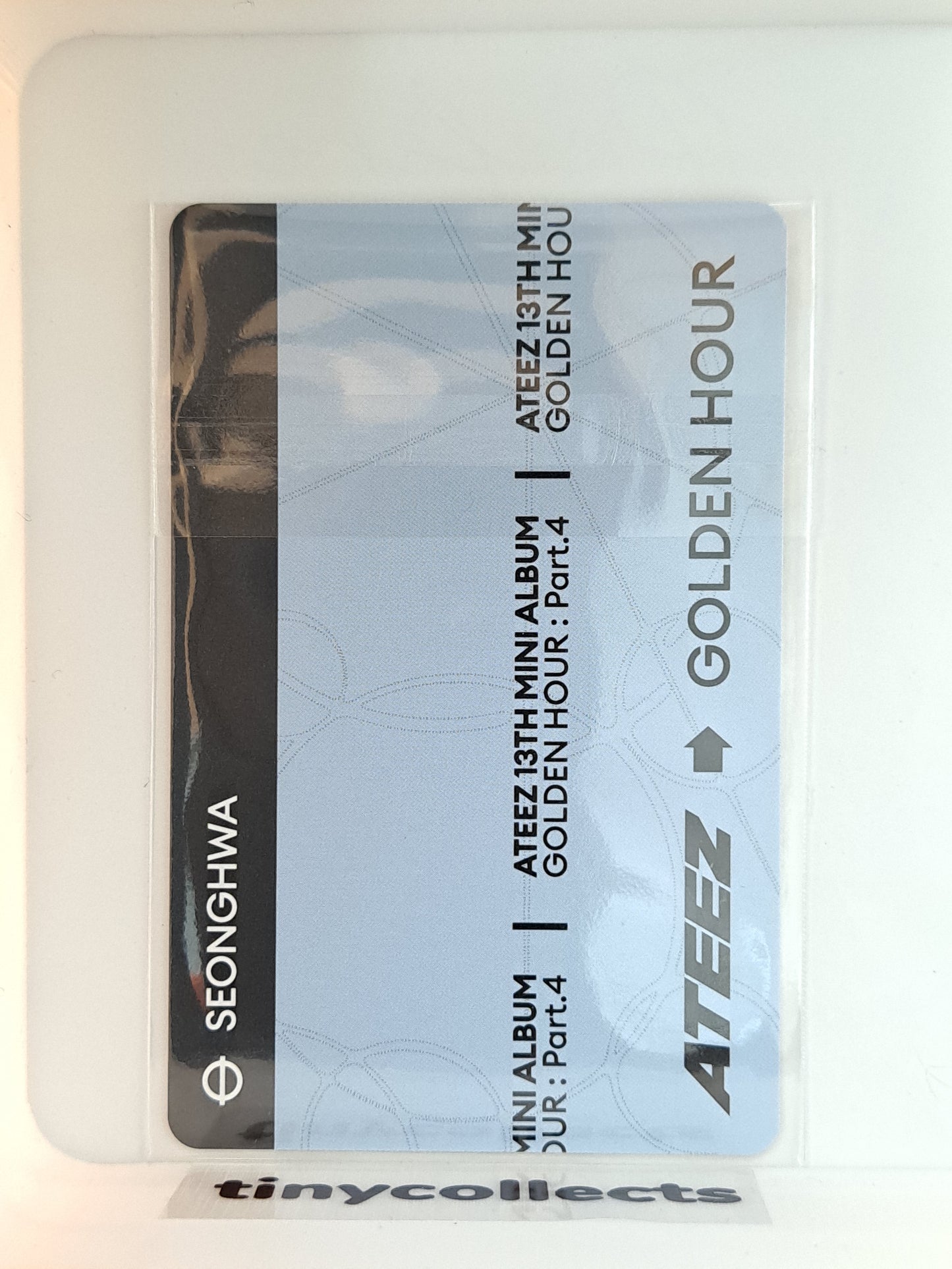 Seonghwa PVC Photocard Holder Soundwave Pop-up merch Golden Hour part 4 ATEEZ