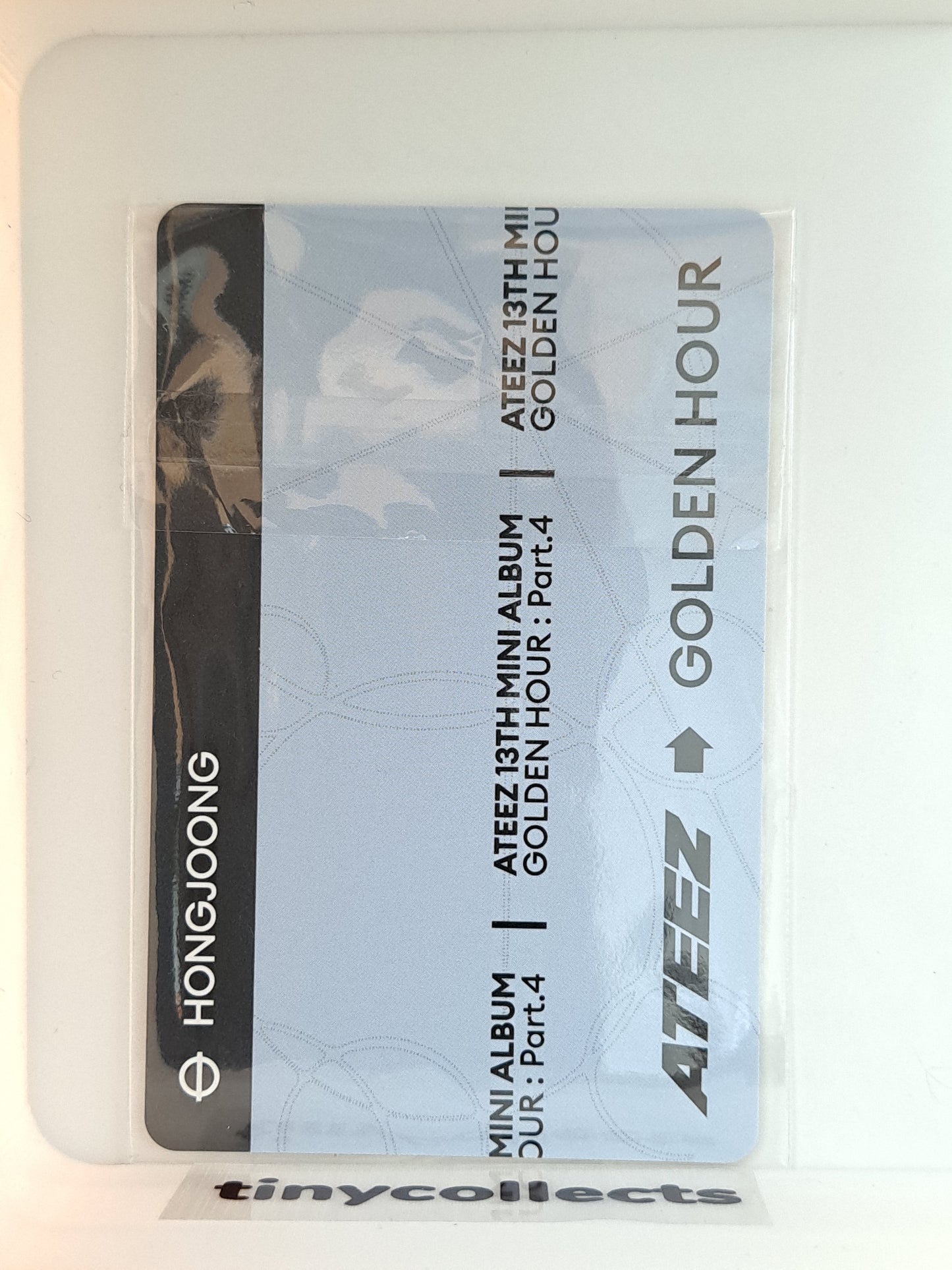 Hongjoong PVC Photocard Holder Soundwave Pop-up merch Golden Hour part 4 ATEEZ