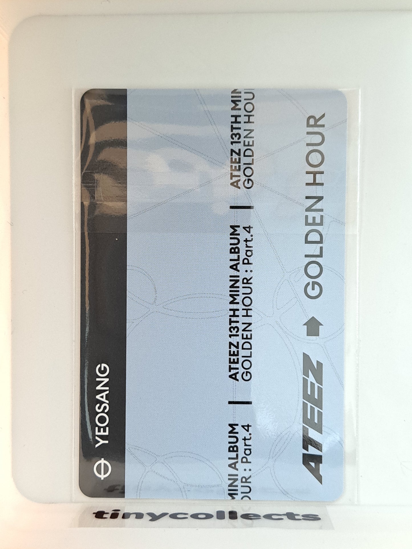 Yeosang PVC Photocard Holder Soundwave Pop-up merch Golden Hour part 4 ATEEZ