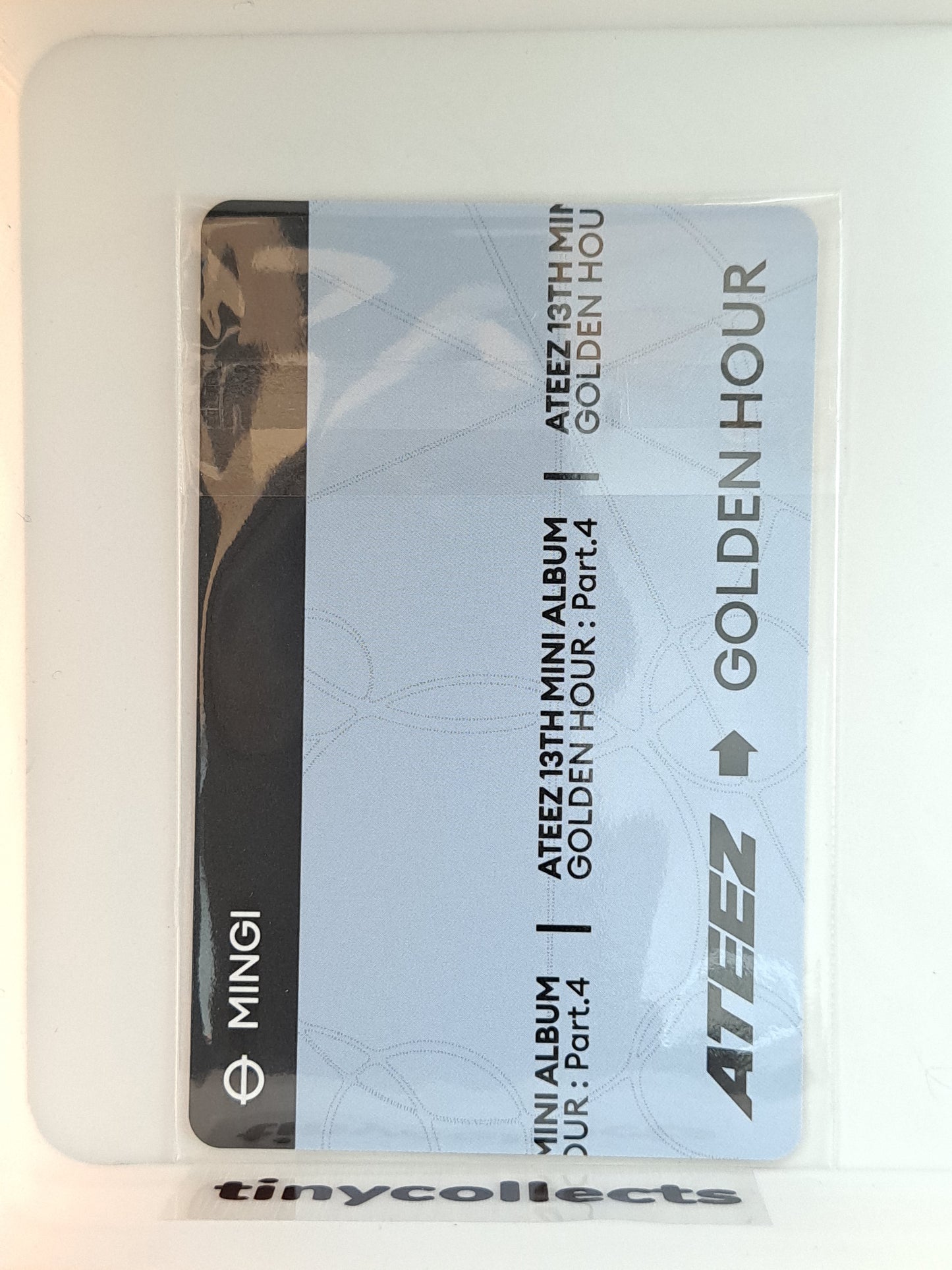 Mingi PVC Photocard Holder Soundwave Pop-up merch Golden Hour part 4 ATEEZ
