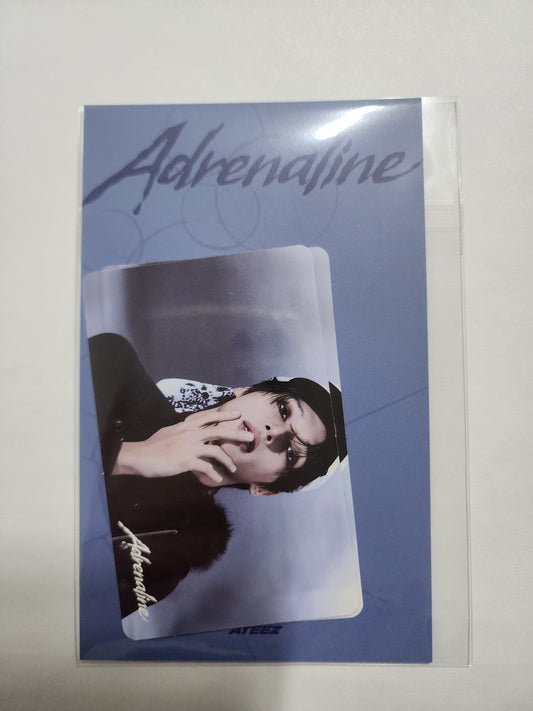 Wooyoung Card Cover Sticker Soundwave Pop-up merch Golden Hour part 4 ATEEZ