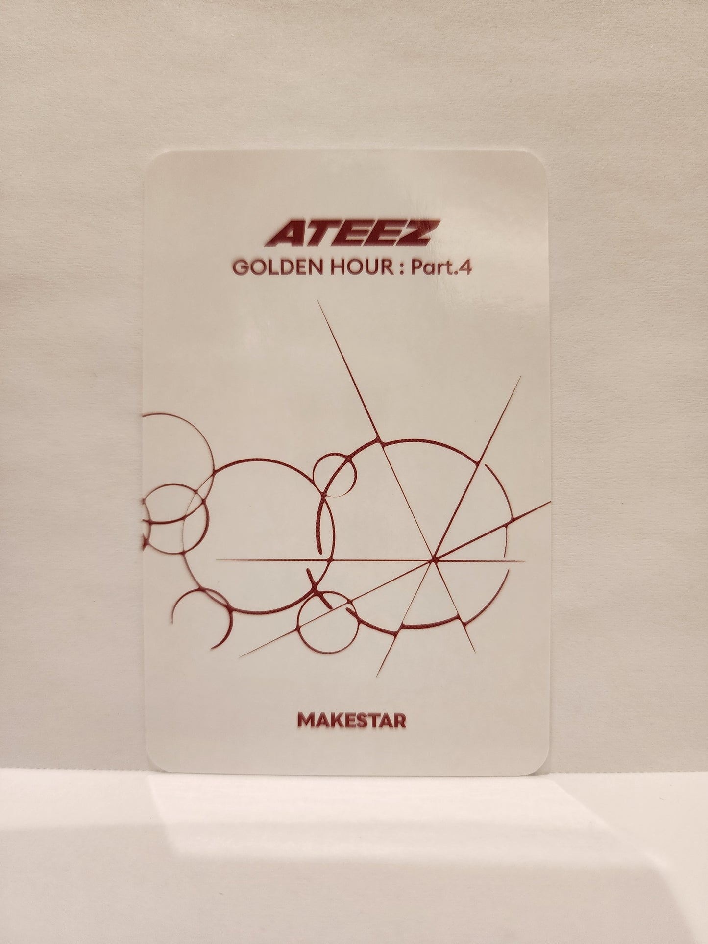 Wooyoung Makestar Lucky Draw 1.2 Kittyz ver. Golden Hour part 4 ATEEZ